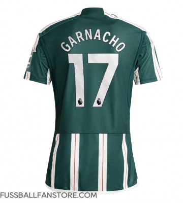 Manchester United Alejandro Garnacho #17 Replik Auswärtstrikot 2023-24 Kurzarm